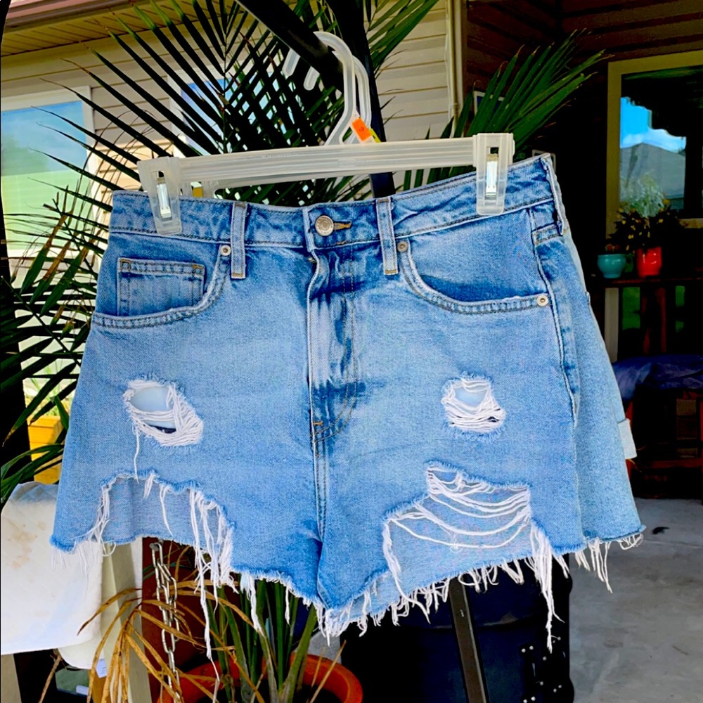 Forever 21 Distressed Jean Shorts